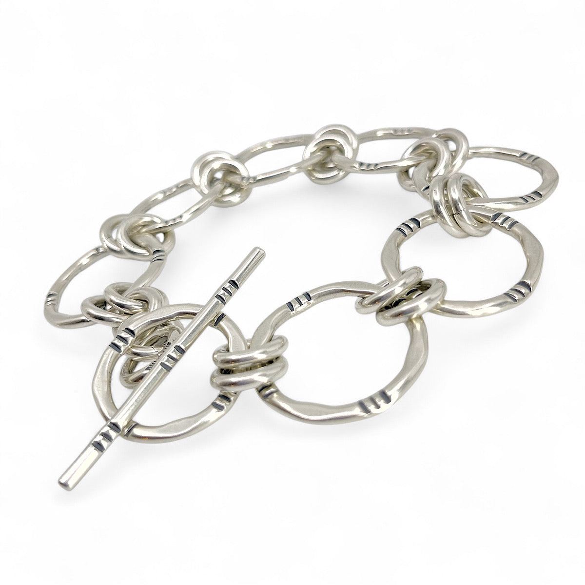 Sterling Chunky Chain Bracelet by Kristin Christopher - clasp view