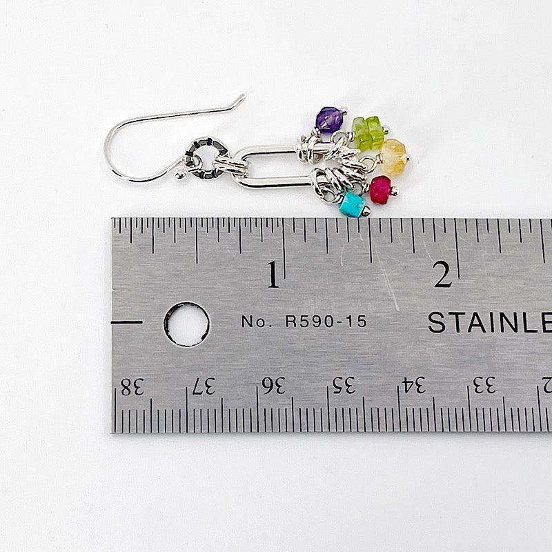 Colorful Sterling Hoop Earrings with Gemstones - Kristin Christopher