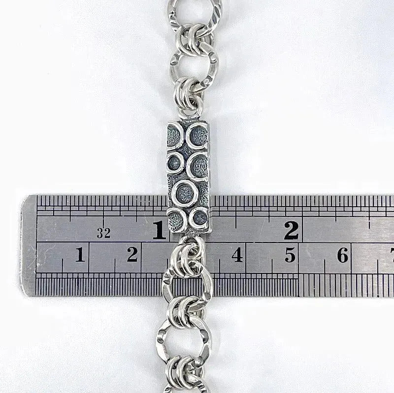 Reversible Sterling Silver and Patina Bracelet - Kristin Christopher