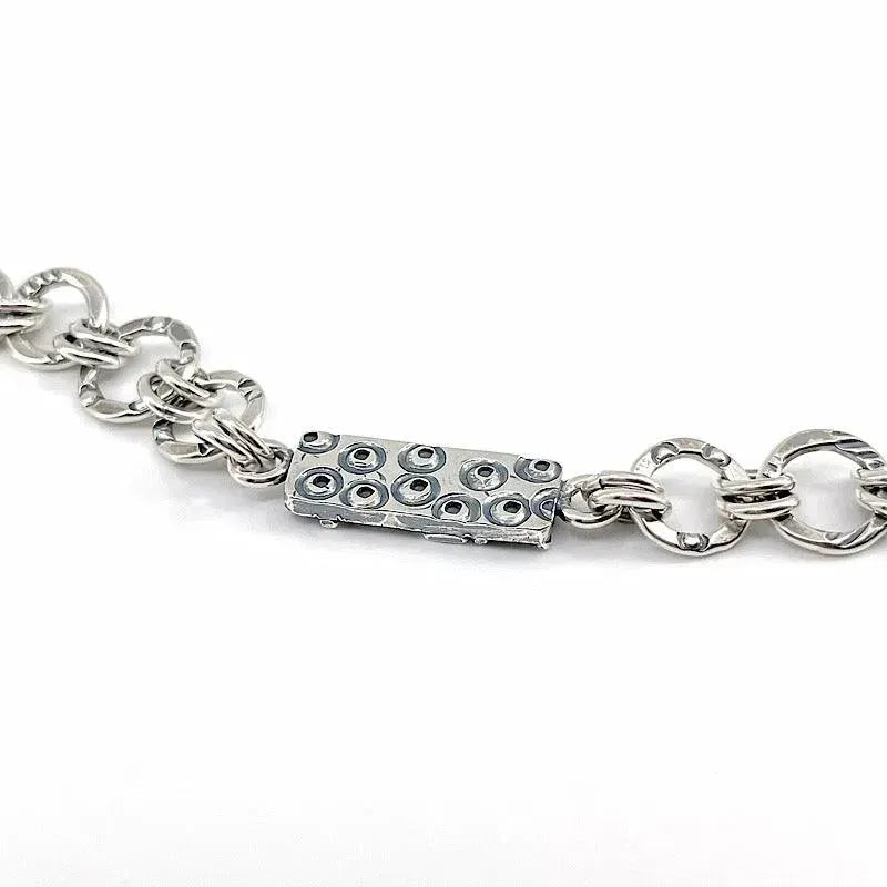Reversible Sterling Silver and Patina Bracelet - Kristin Christopher