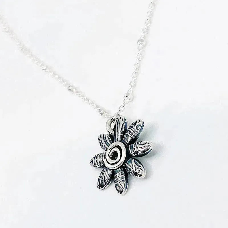 Sterling Flower Necklace - Small - Kristin Christopher