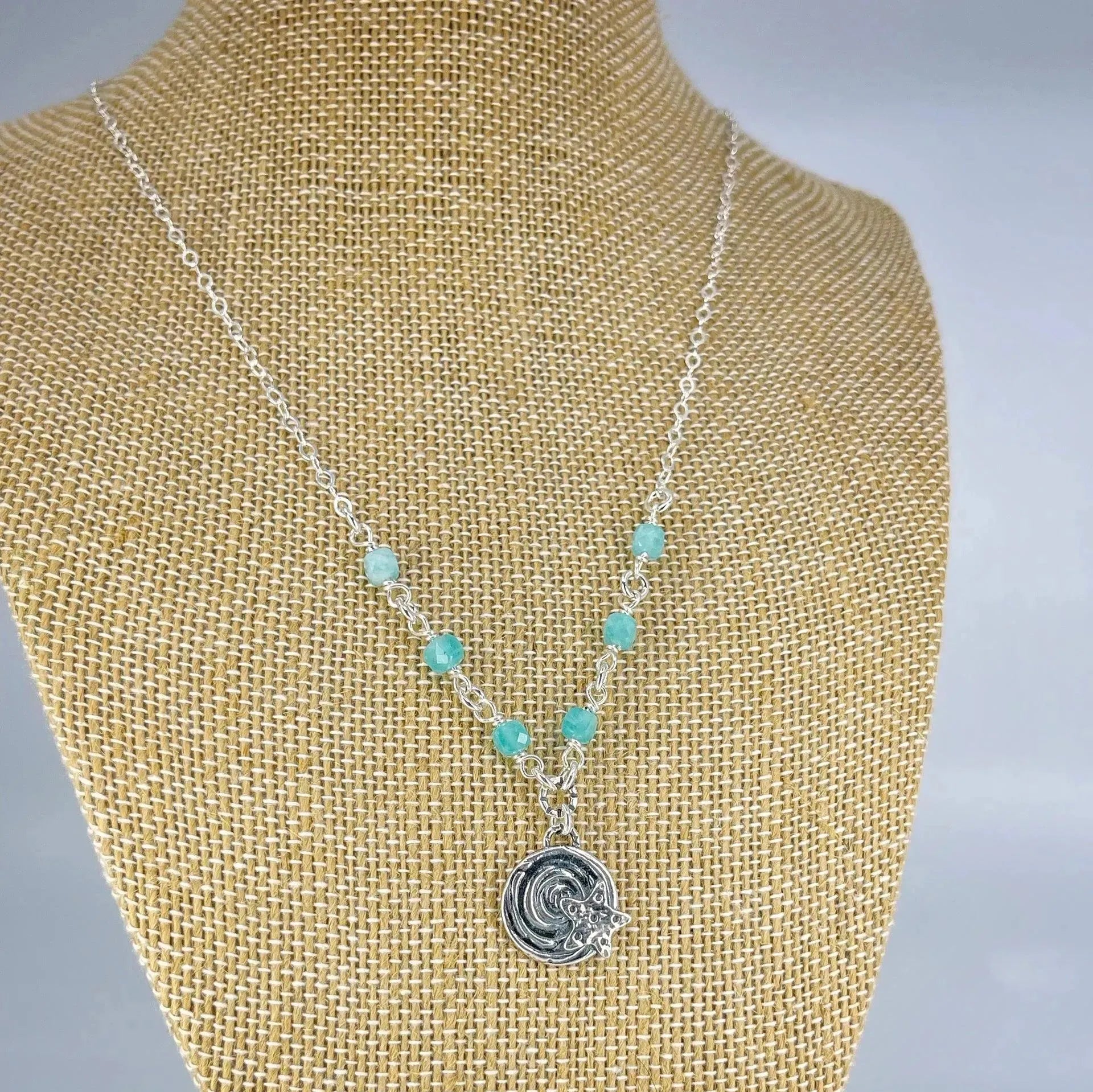 Sterling Silver and Amazonite Necklace - Kristin Christopher
