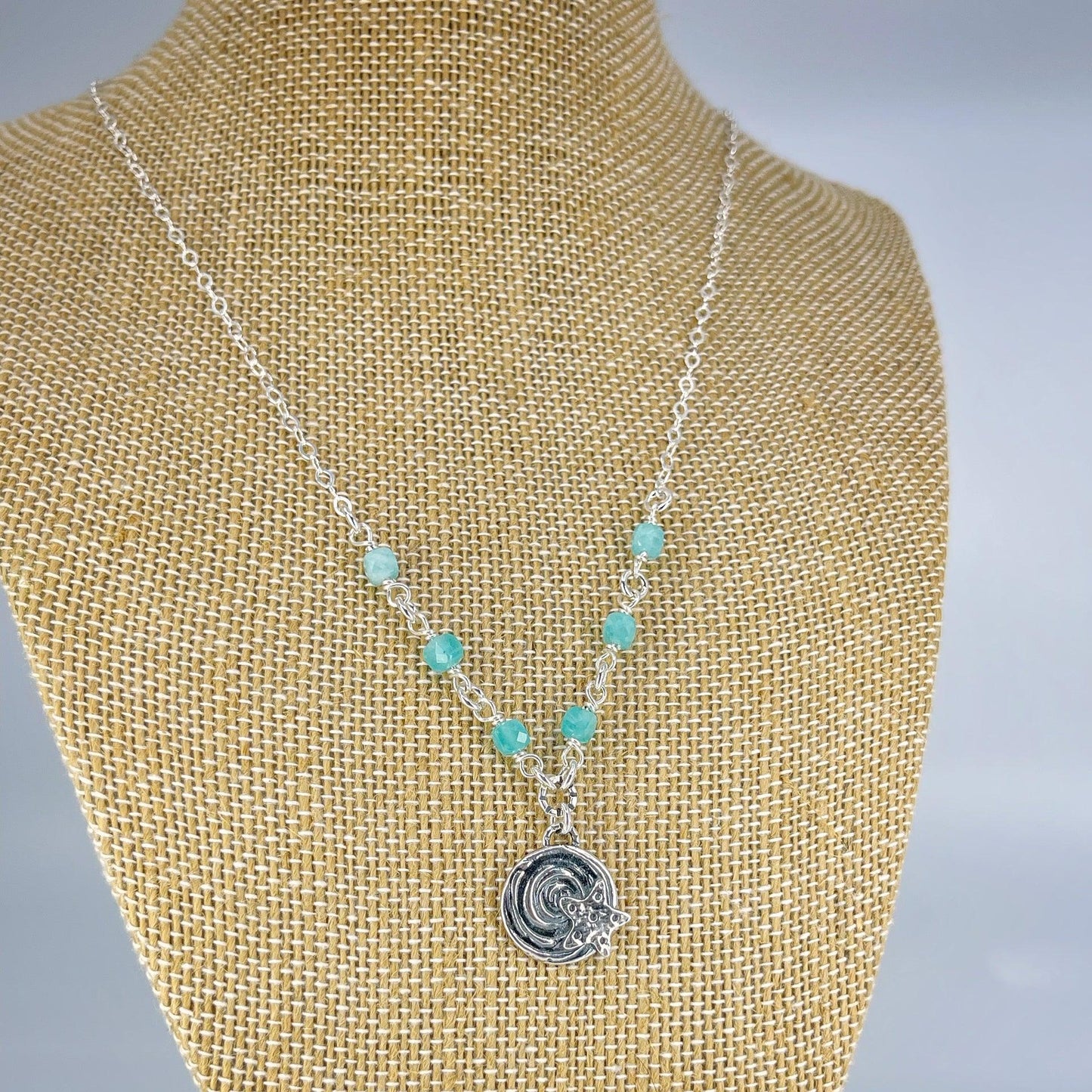 Sterling Silver and Amazonite Necklace - Kristin Christopher