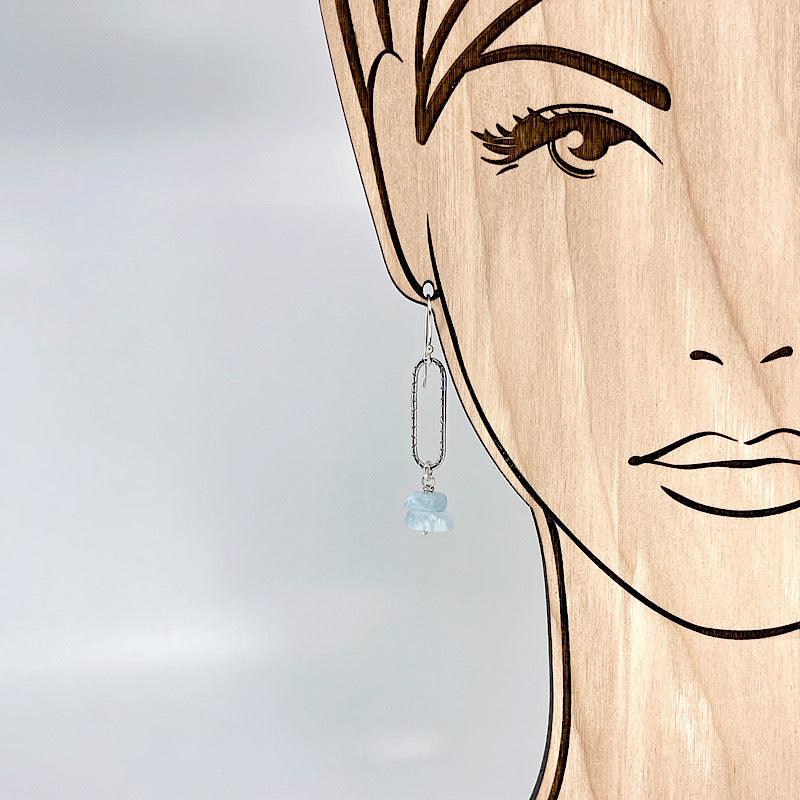 Sterling Silver and Aquamarine Earrings - Kristin Christopher