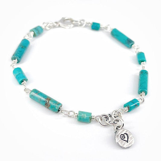 Sterling Silver Bracelet with Turquoise - Kristin Christopher