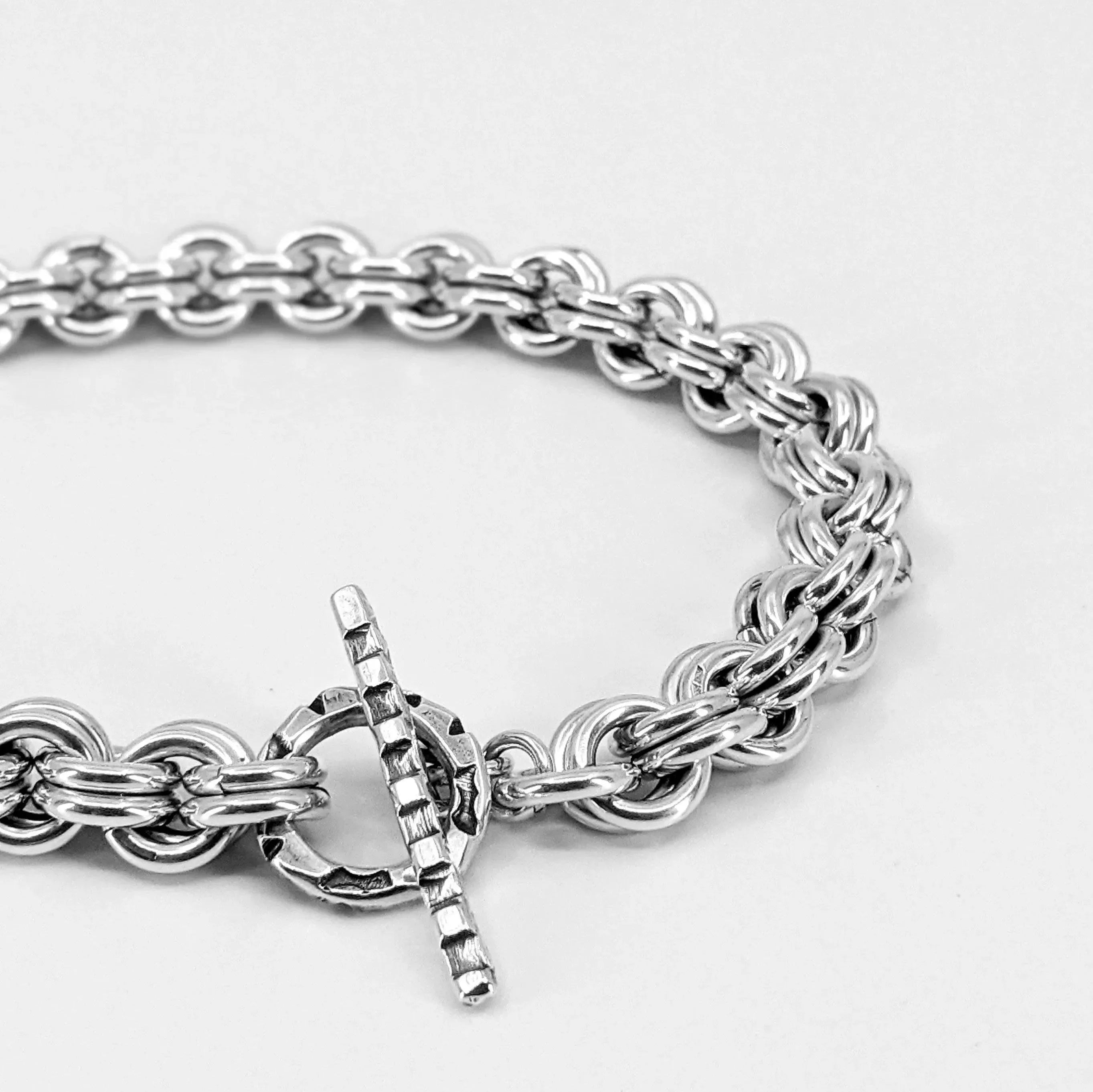 Sterling Silver Chain Mail Bracelet - Kristin Christopher