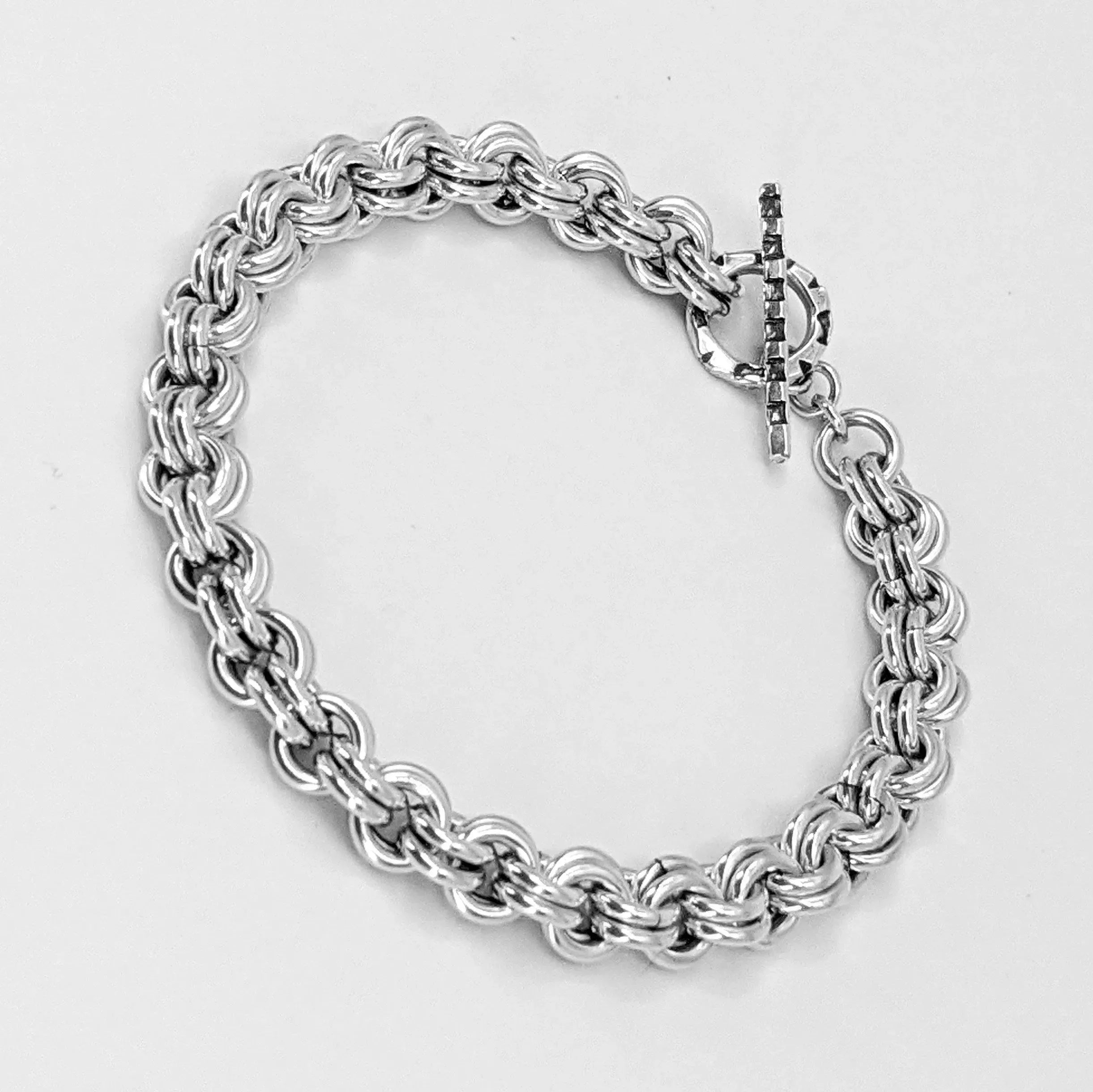 Sterling Silver Chain Mail Bracelet - Kristin Christopher