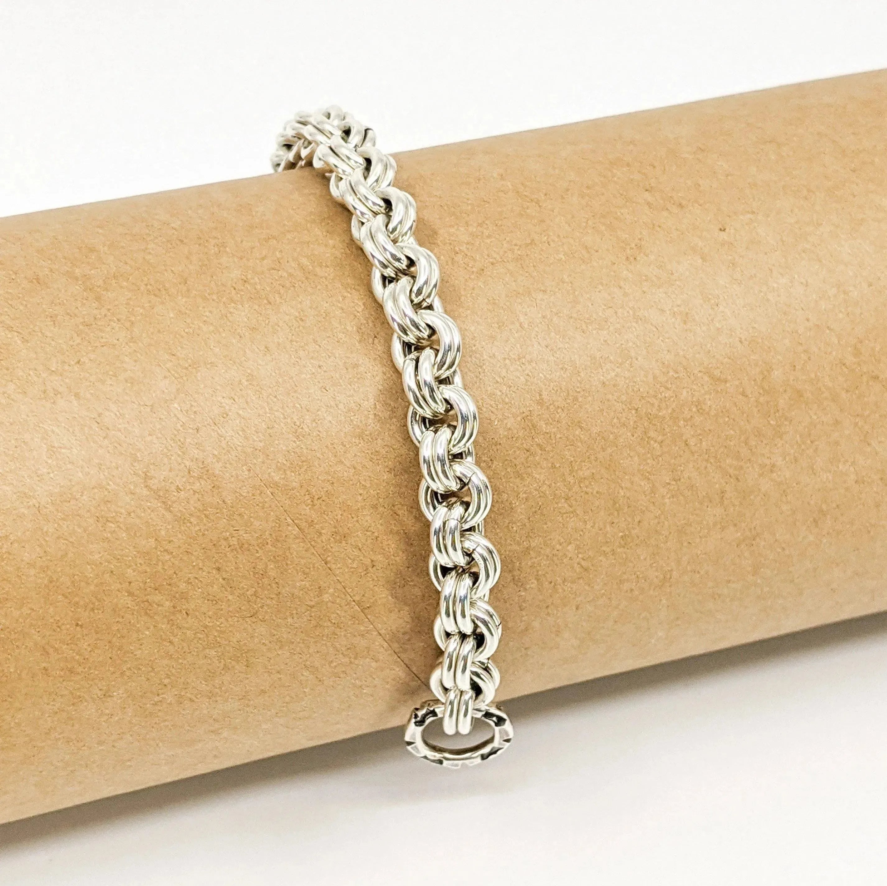 Sterling Silver Chain Mail Bracelet - Kristin Christopher