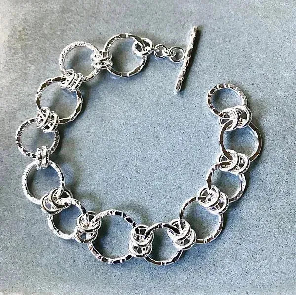 Sterling Silver Circles Bracelet - Kristin Christopher