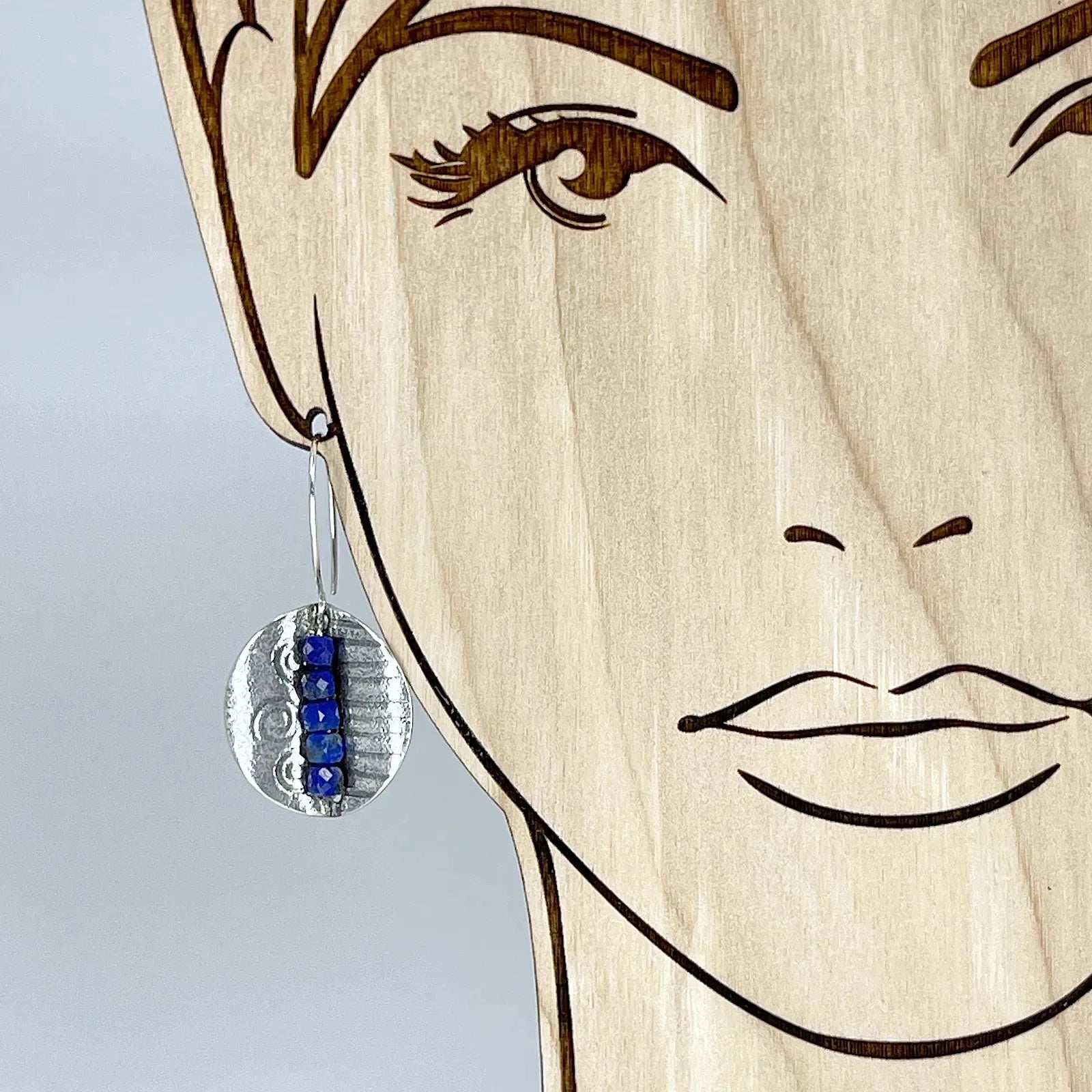 Sterling Silver Earrings with Lapis Lazuli - Kristin Christopher