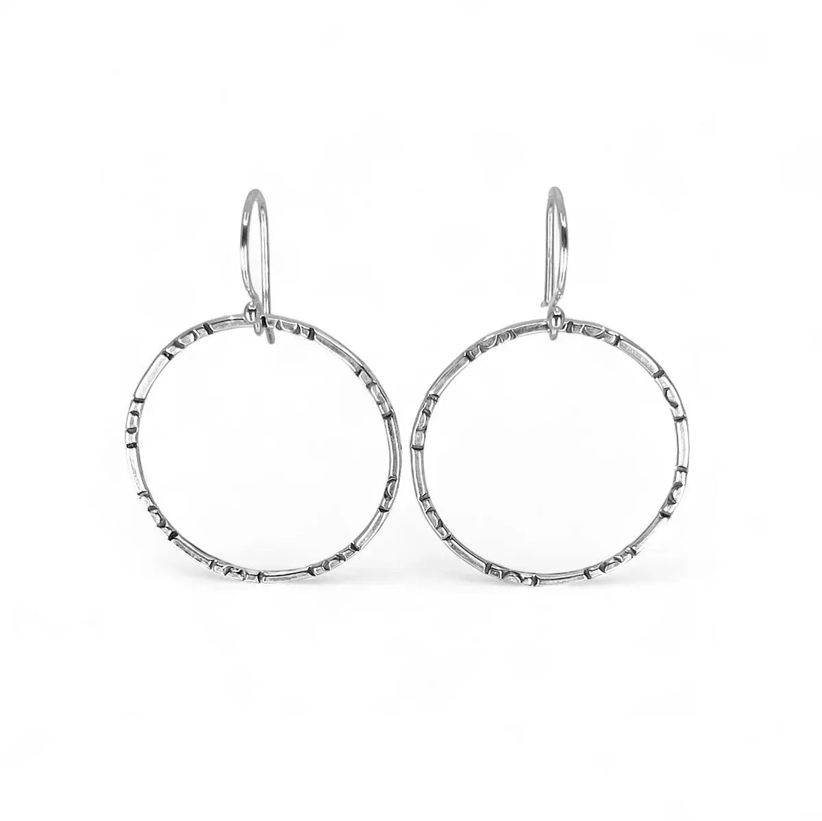 Sterling Silver Hoop Earrings - Medium - Kristin Christopher