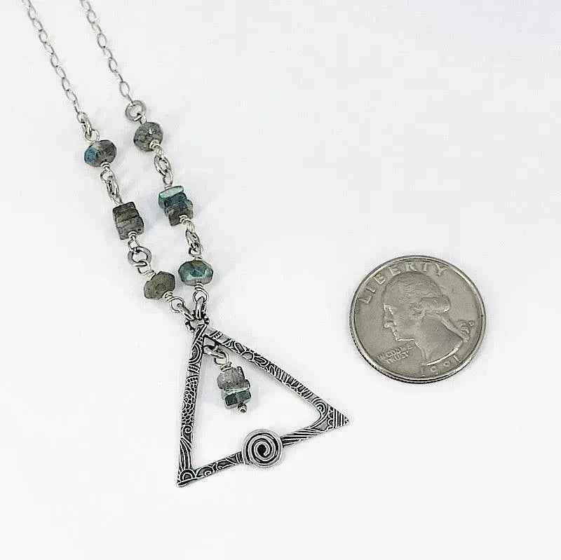 Sterling Silver Necklace with Labradorite - Kristin Christopher