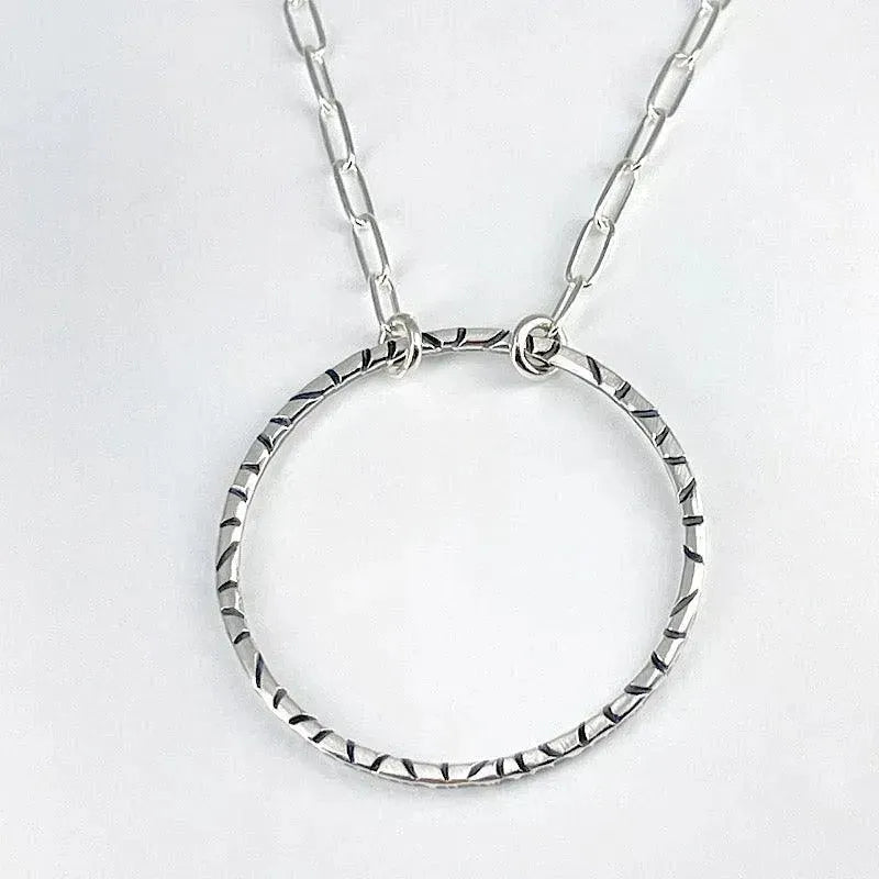 Sterling Silver Circle Necklace - Kristin Christopher