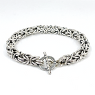 Full view of Sterling Silver Byzantine Chainmail Bracelet by Kristin Christopher