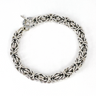 Top view - Sterling Silver Byzantine Chainmail Bracelet by Kristin Christopher