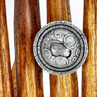 Top view of Sterling Silver Moon Ring by Kristin Christopher