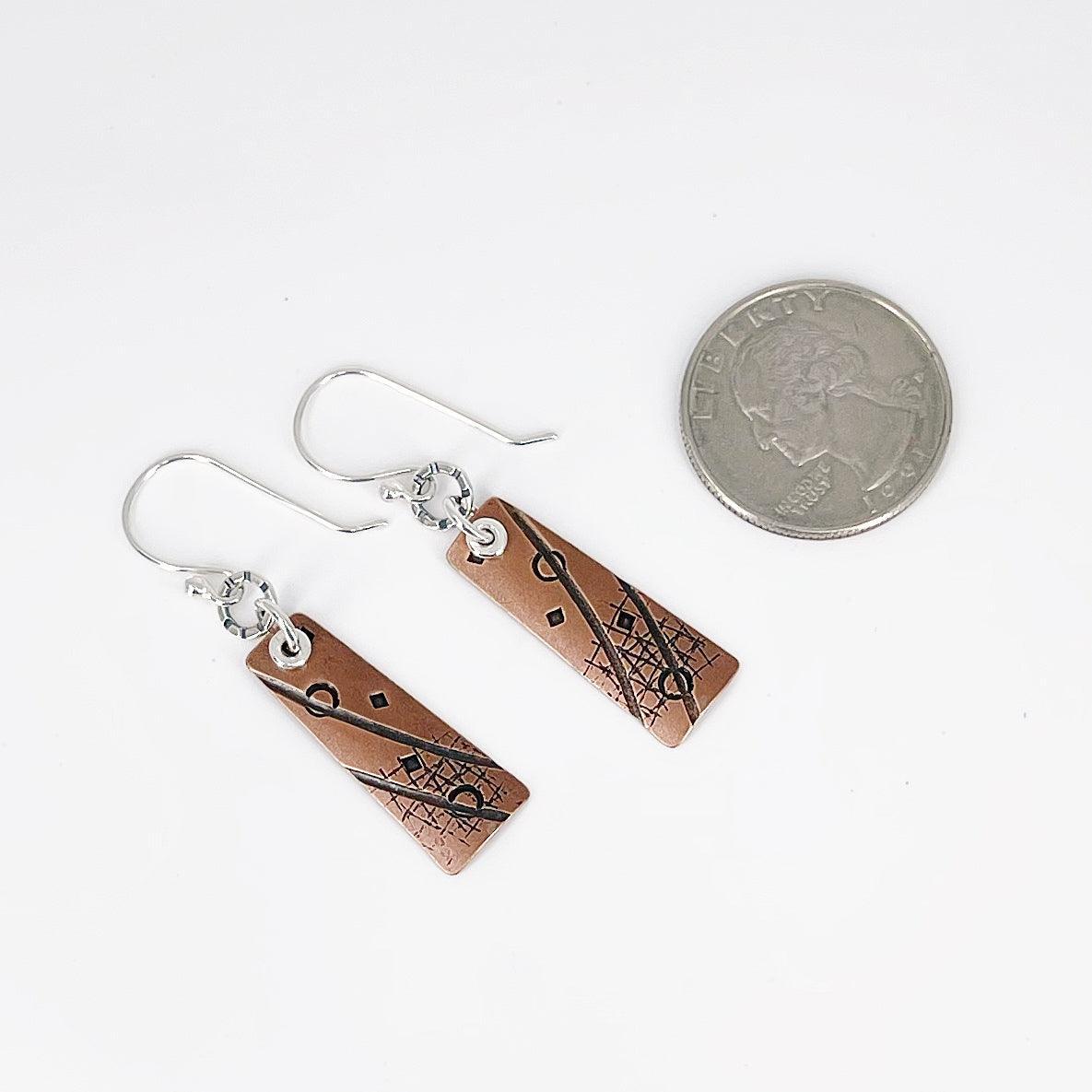 Copper and Sterling Earrings - Kristin Christopher