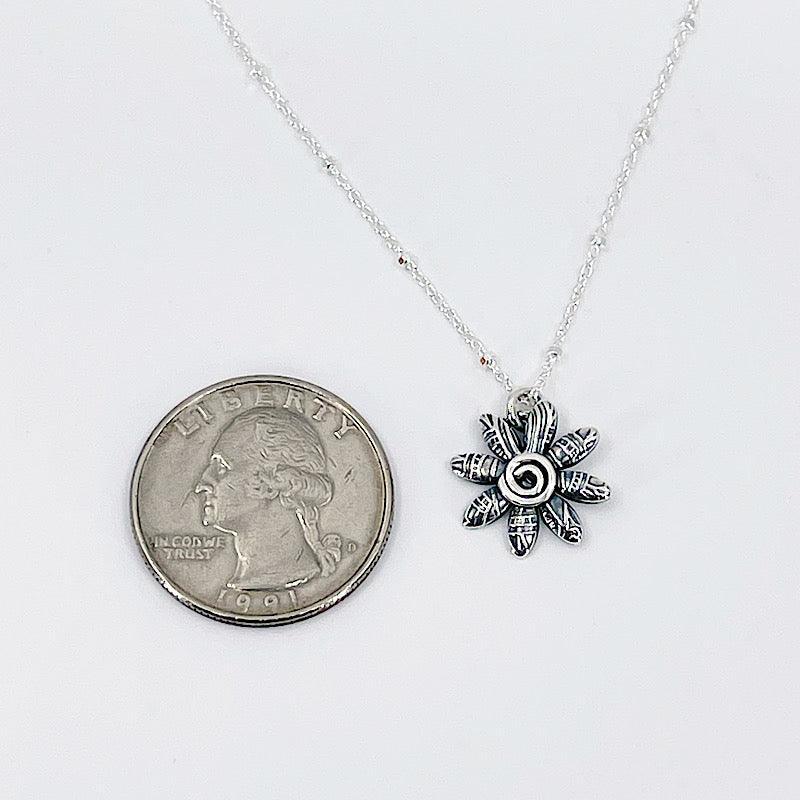 Sterling Flower Necklace - Small - Kristin Christopher