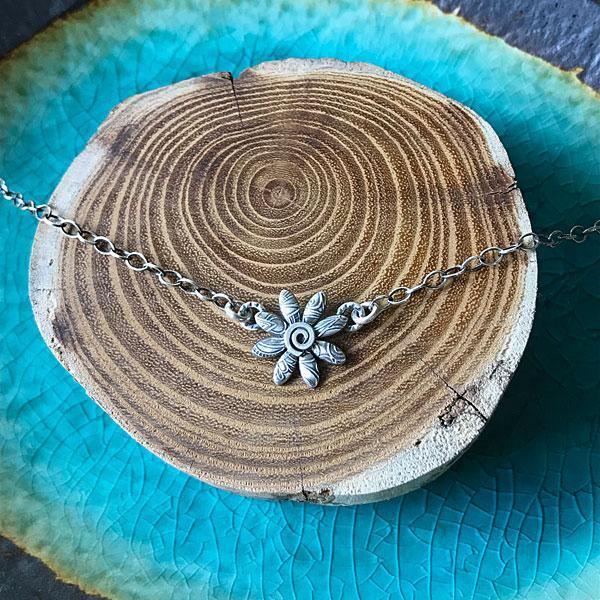 Sterling Flower Necklace - Small - Kristin Christopher