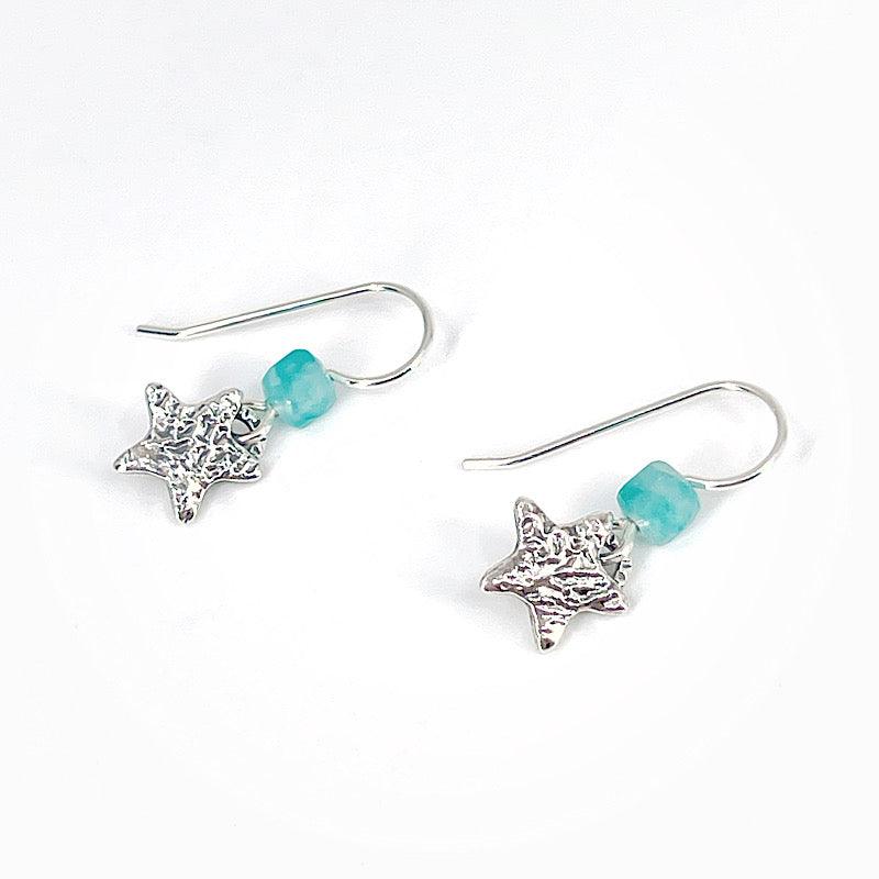 Sterling Silver and Amazonite Earrings - Kristin Christopher