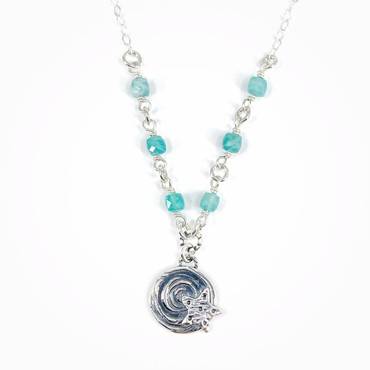 Sterling Silver and Amazonite Necklace - Kristin Christopher