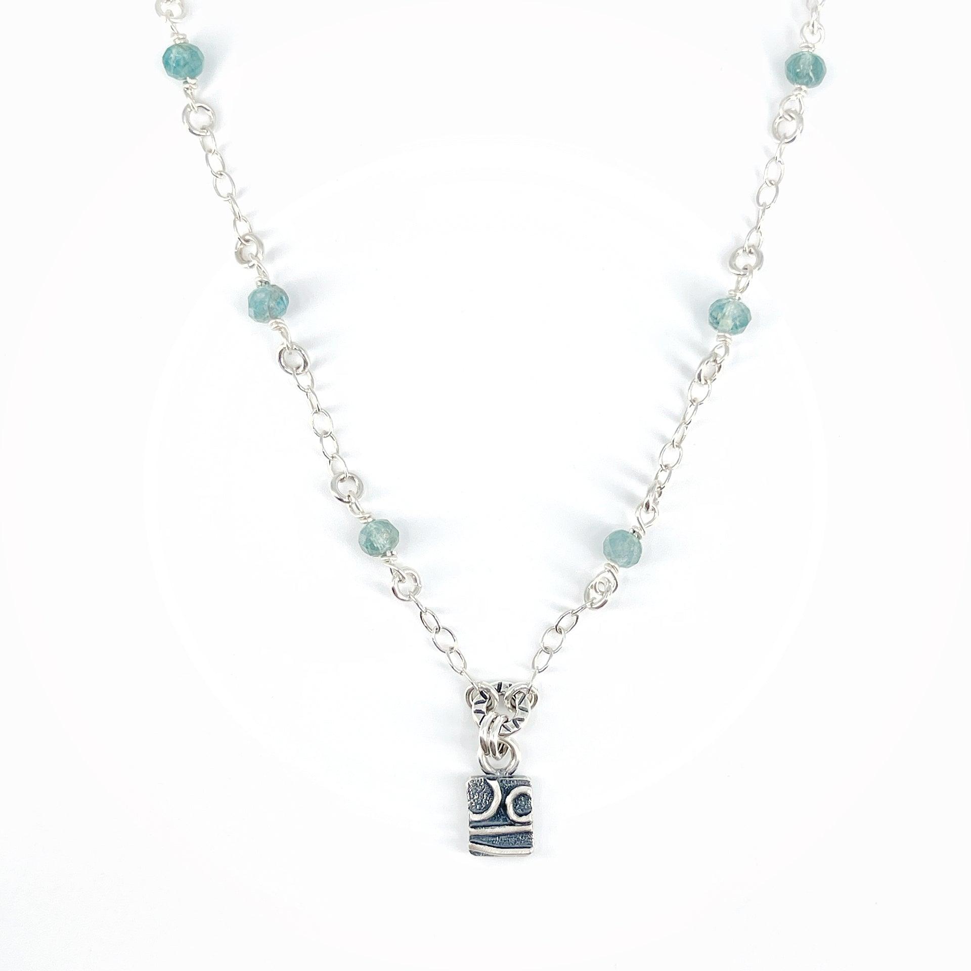 Sterling Silver and Apatite Necklace - Kristin Christopher