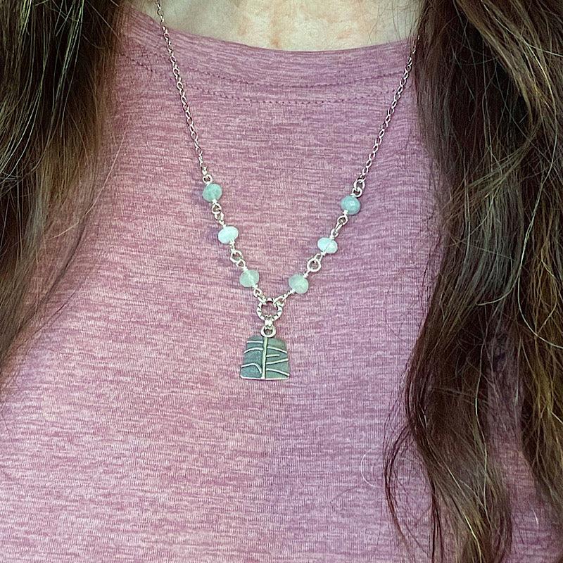 Sterling Silver and Aquamarine Necklace - Kristin Christopher