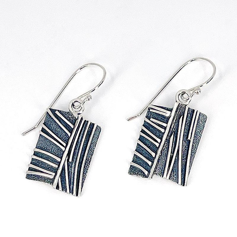 Sterling Silver and Patina Earrings - Kristin Christopher