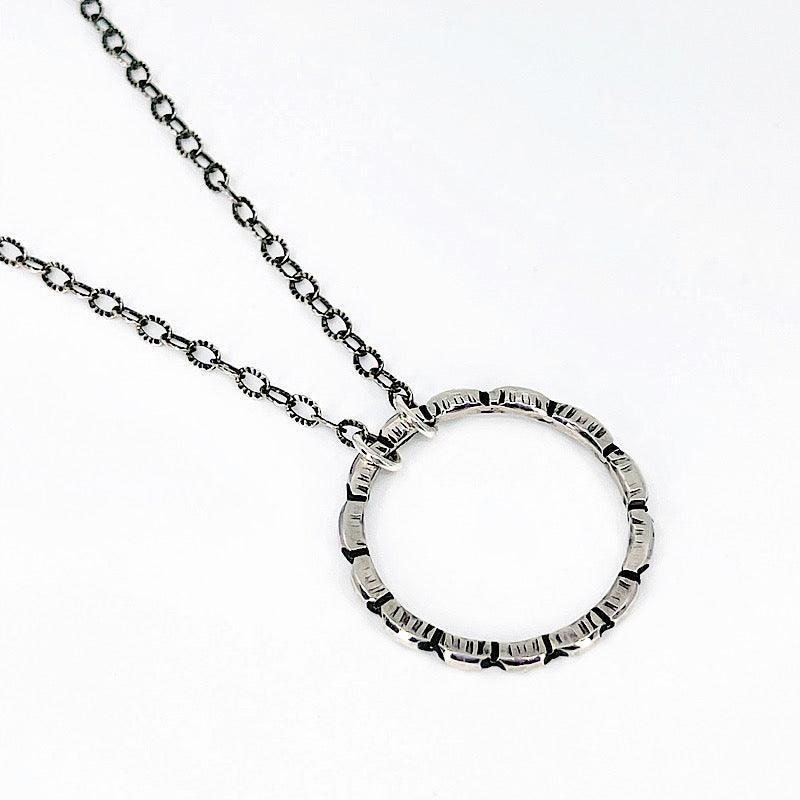 Sterling Silver Circle Necklace - Kristin Christopher