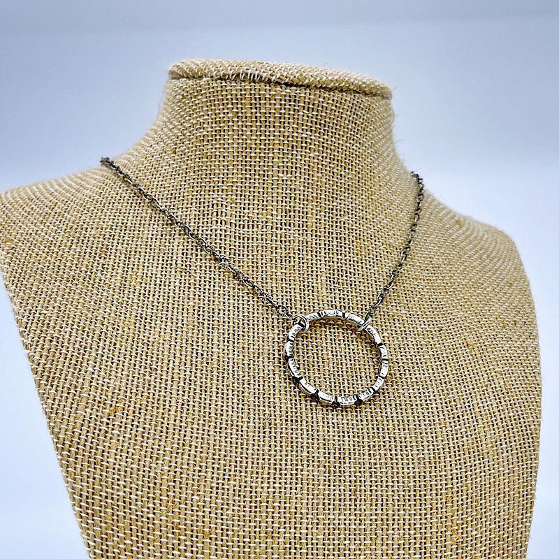 Sterling Silver Circle Necklace - Kristin Christopher