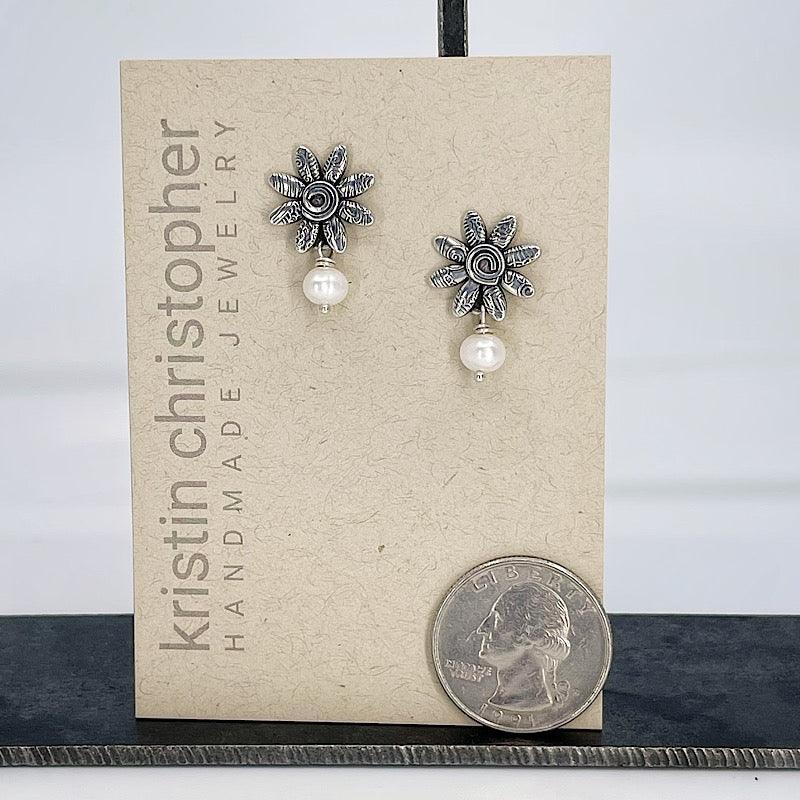 Sterling Silver Earrings with Freshwater Pearls - Kristin Christopher