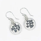Sterling Silver Hand-Stamped Circles - Hoop Earrings - Kristin Christopher