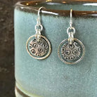 Sterling Silver Hand-Stamped Circles - Hoop Earrings - Kristin Christopher