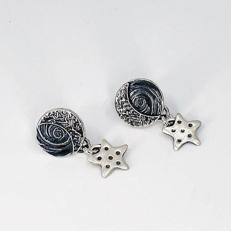 Sterling Silver Moon and Star Earrings - Kristin Christopher
