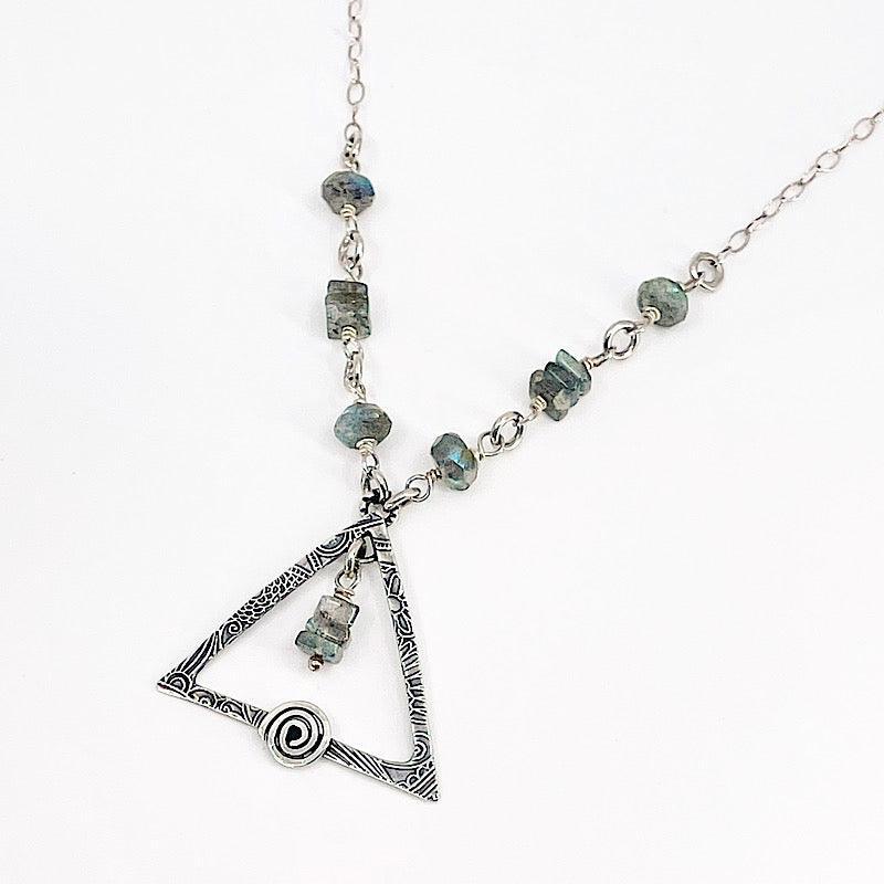 Sterling Silver Necklace with Labradorite - Kristin Christopher