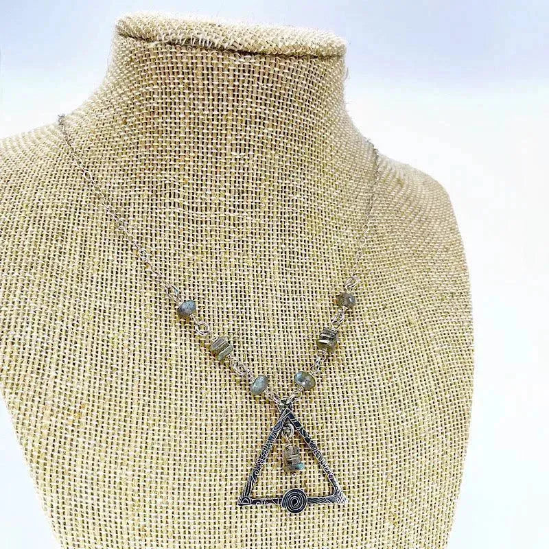 Sterling Silver Necklace with Labradorite - Kristin Christopher