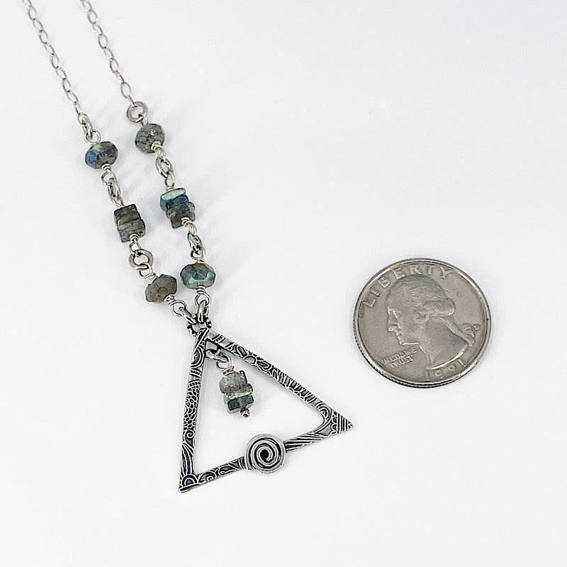 Sterling Silver Necklace with Labradorite - Kristin Christopher