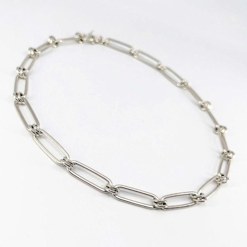 Sterling Silver Oval Link Necklace - Kristin Christopher