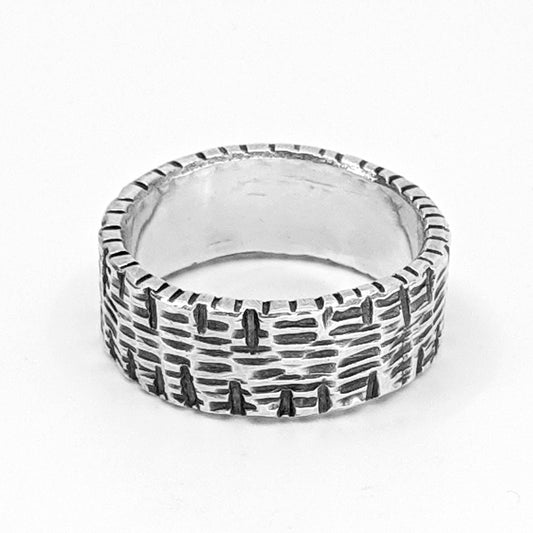 Sterling Silver Ring - Wide Band - Size 10 1/4 - Kristin Christopher