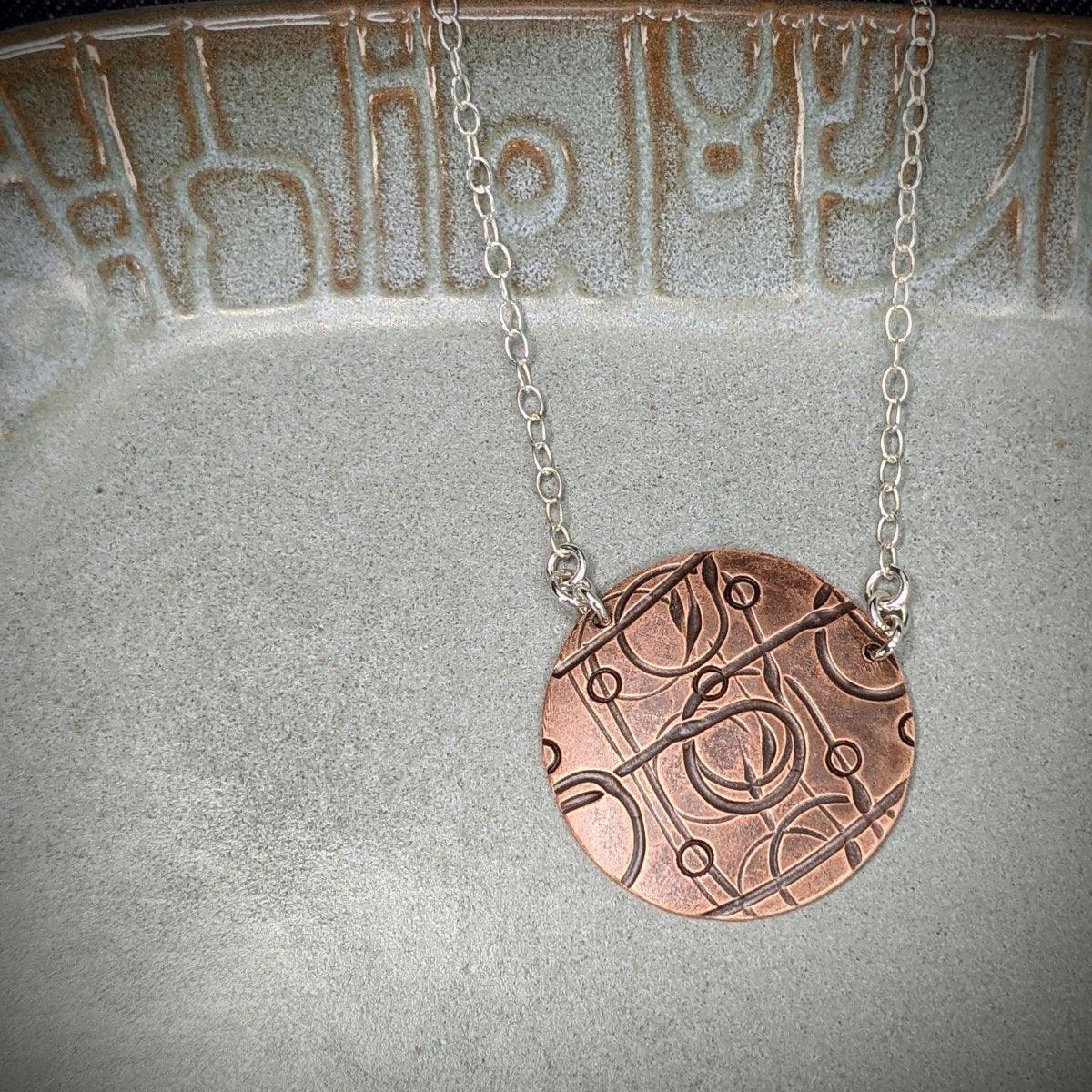 Copper and Sterling Silver Necklace - Kristin Christopher