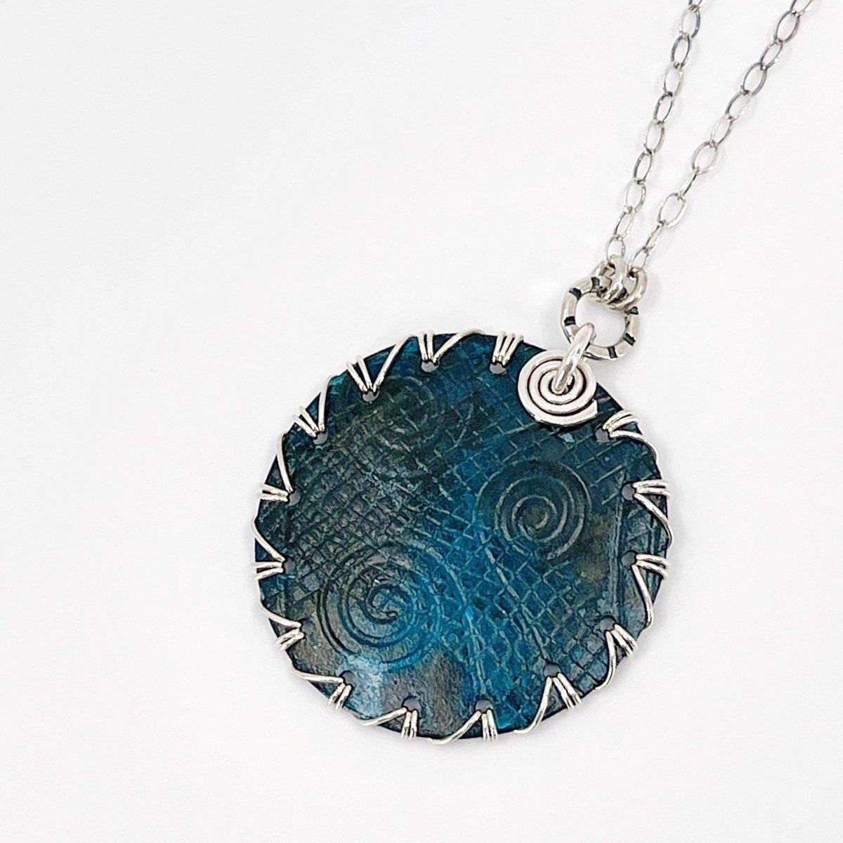 Copper Patina and Sterling Silver Necklace - Kristin Christopher