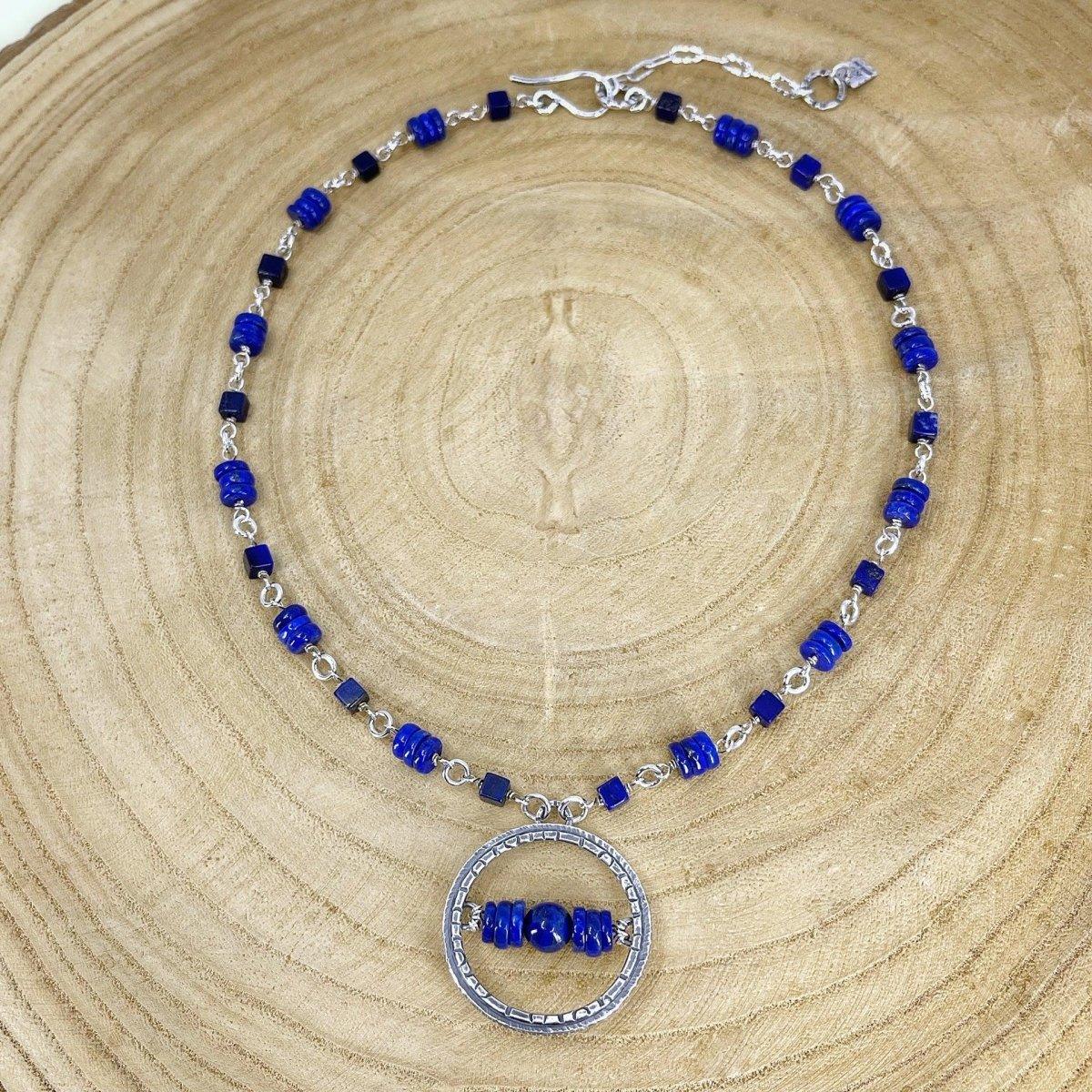 Lapis and Sterling Silver Necklace - Kristin Christopher