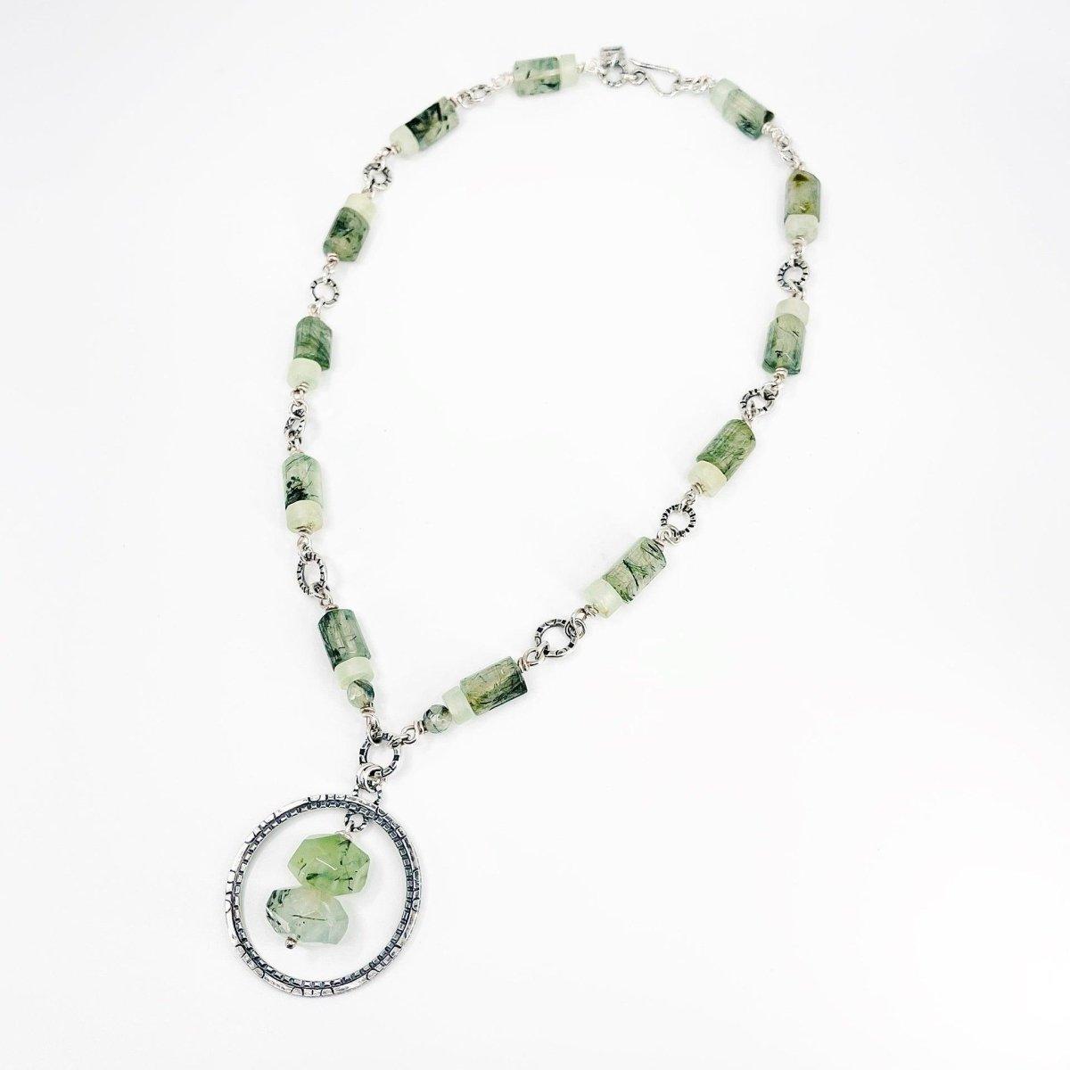 Prehnite and Sterling Silver Necklace - Kristin Christopher